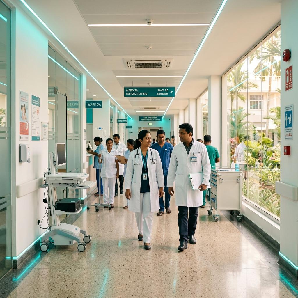 Modern healthcare facility in Sri Lanka served by Iconn Healthcare